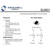 SL6602 N溝道，30V 4.9A MOS 替代AO6602