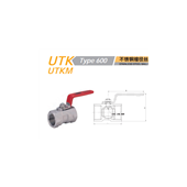 UTK不銹鋼螺紋球閥 KITZ